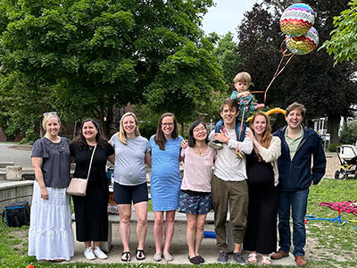 Fellows at a family activity