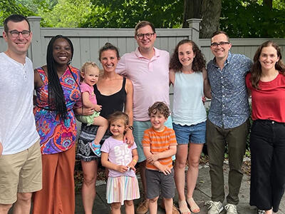 Fellows at a family activity